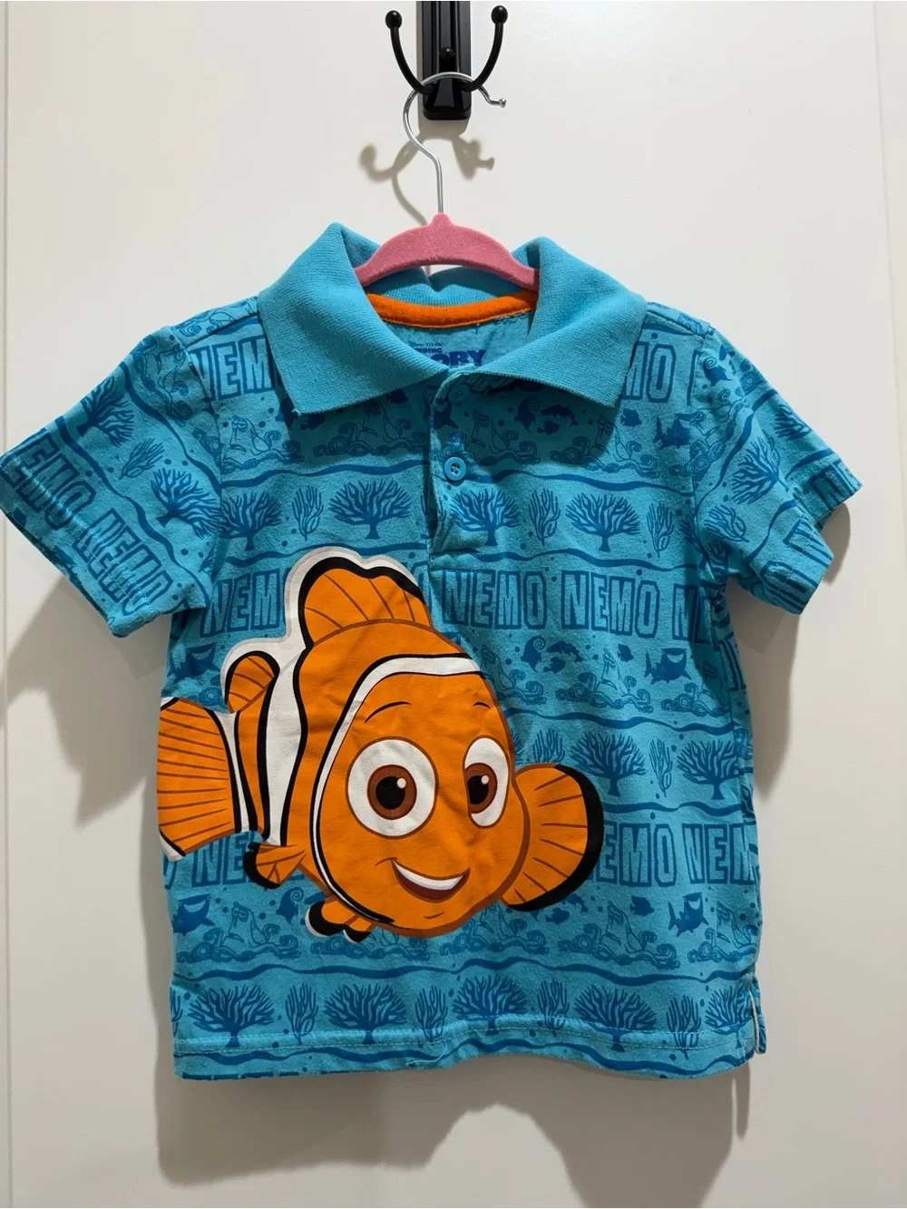 Disney Finding Dory Nemo Polo & denim shorts set - 2T